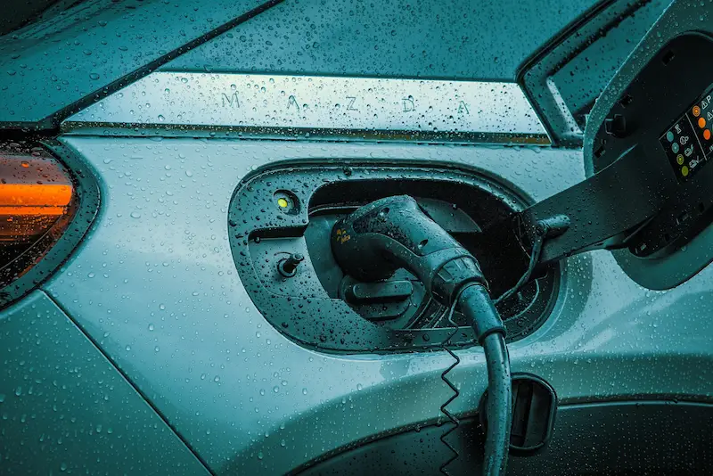 EV charging in rain