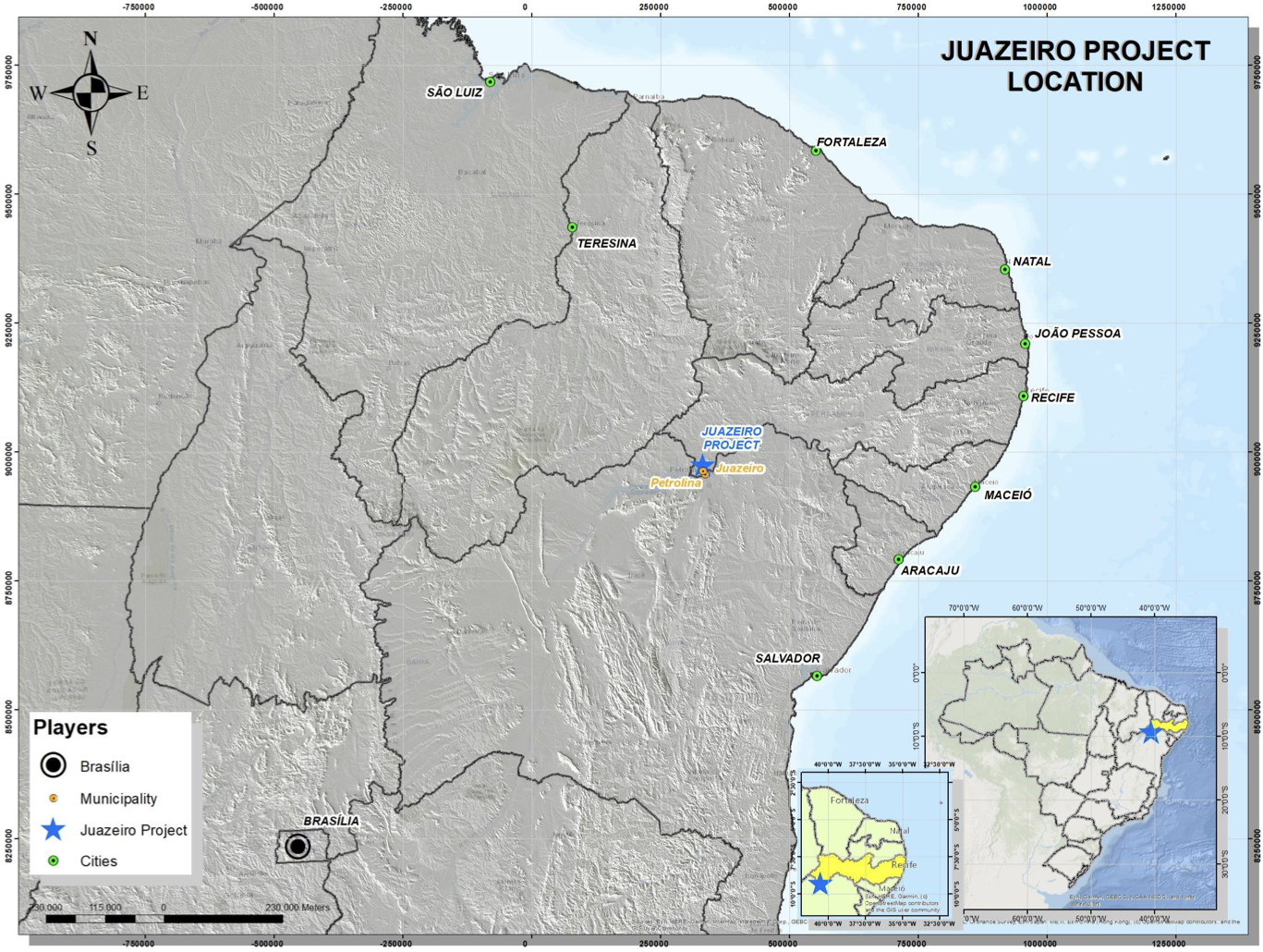 Juazeiro Project Location Map