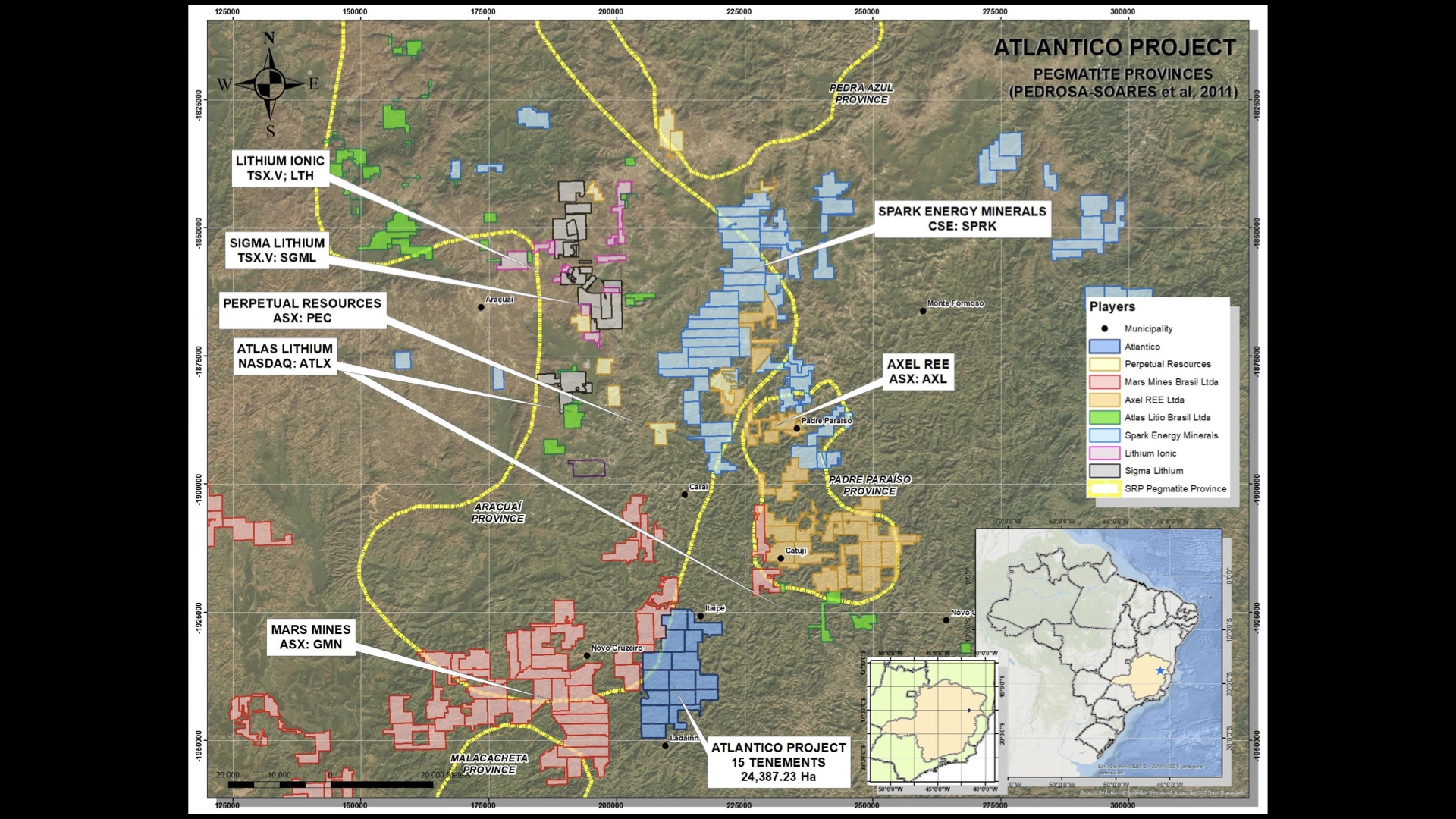 Pegmatite Provinces (Pedrosa-Soares et al., 2011)